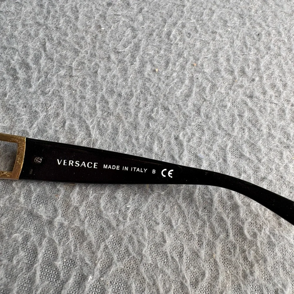 Versace 4212-B Medusa Crystal Sunglasses Black Gold Butterfly 57-16-135